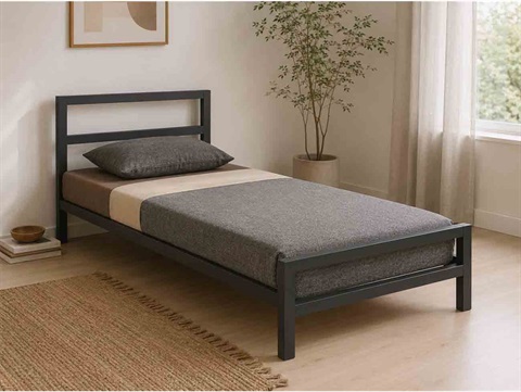 تخت تک نفره فلزی M500